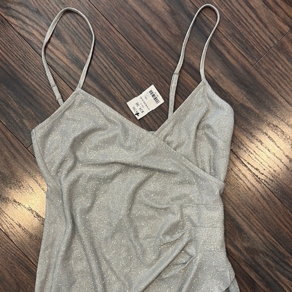 NWT- Elegant Silver Dress by Akira (size S) - Picture 3 of 6